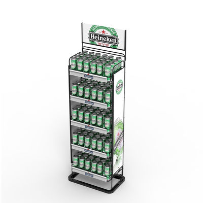 Custom Beer Display Stand Mousserende dranken Metalen Display Stand Voor Liquor Store