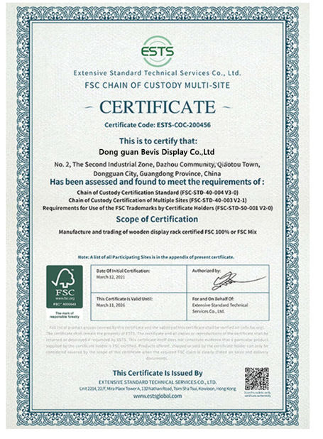 China Dongguan Bevis Display Co., Ltd certificaten