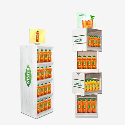 Stapelbare Vrije Bevindende de Supermarktdrank Juice Display Stand van het Vertoningsrek