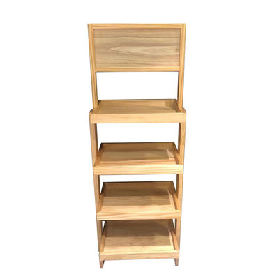Het klassieke Houten Rek van de de Dessertsvertoning van de Broodvertoning Plank Aangepaste voor Bakeshop