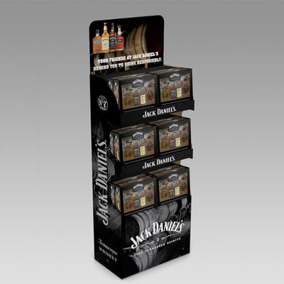 Juice Wine Display Stand Wooden-het Rek van de Biervertoning 5 Lagen